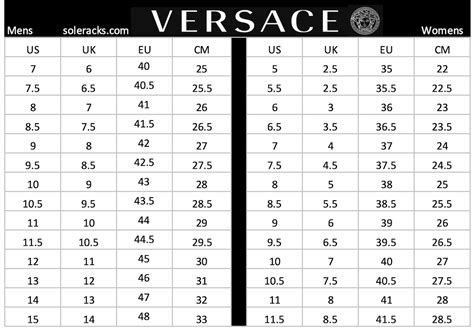 versace size chart mens shoes|versace swim size guide.